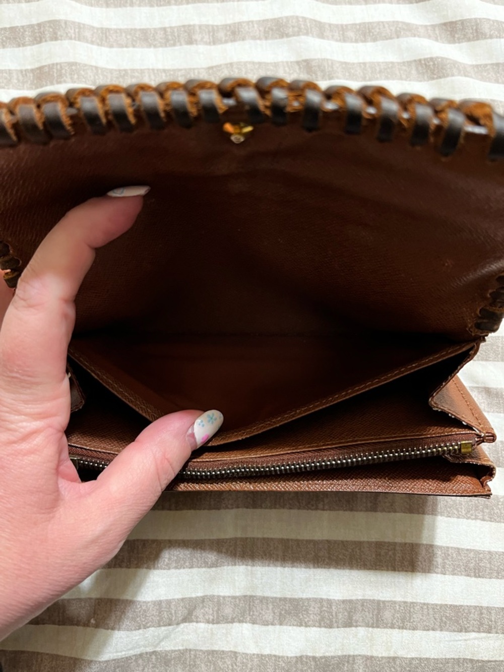 Louis Vuitton Monogram Braided Edge Wallet - 💯 guaranteed authentic! - Picture 6 of 13